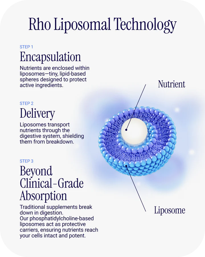 Liposomal Curcumin + Resveratrol - RHO - Healthy Inflammatory Response