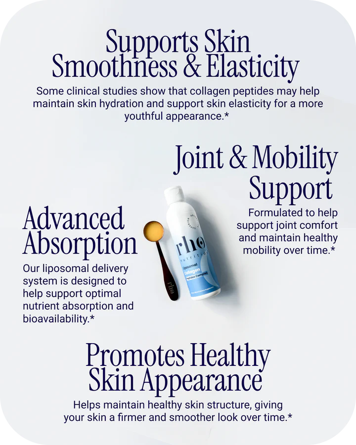 Liposomal Collagen Peptides - RHO - Skin, Hair & Joint Support