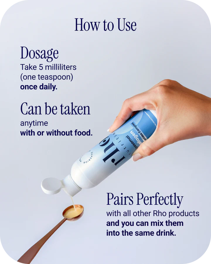 Liposomal Collagen Peptides - RHO - Skin, Hair & Joint Support