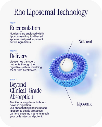 Liposomal Curcumin + Resveratrol - RHO -  Healthy Inflammatory Response